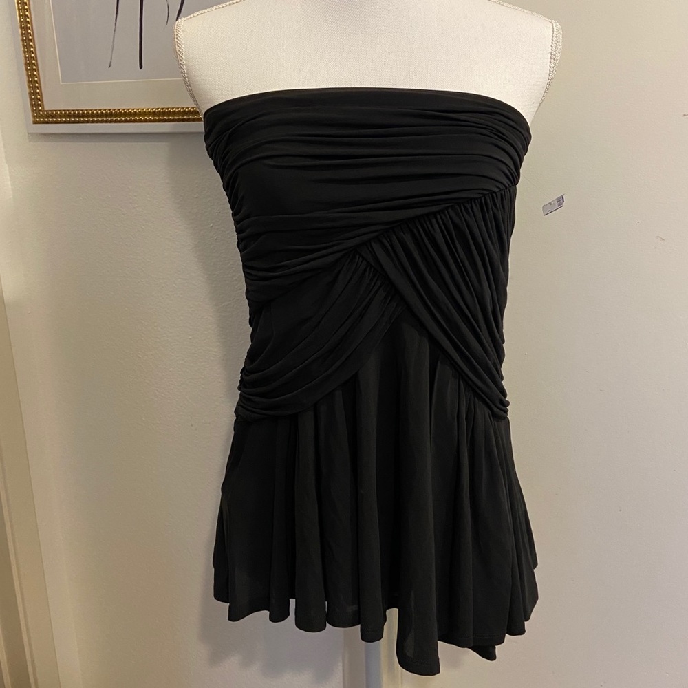 BCBG Drape Ruched Tube Top - Picture 1 of 4